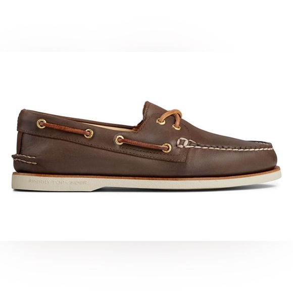 Sperry Authentic Original Gold Cup Mens Boat Shoes US9 0219493 Brown Leather - Picture 4 of 6